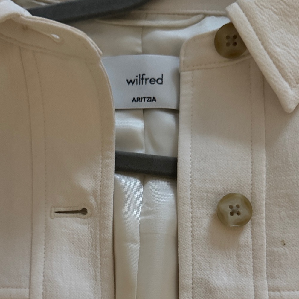 Aritzia Wilfred Cream Button-Up Blazer - Picture 3 of 4